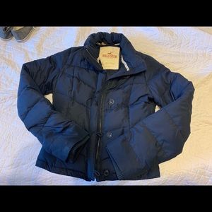 Hollister Navy Puffer Jacket